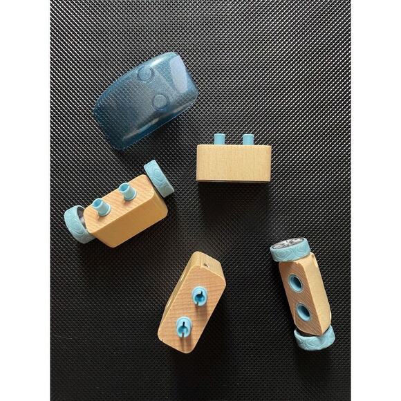 Calello Authentic Automoblox - Teal (light) Blue Car Wood toy - Picture 8 of 8